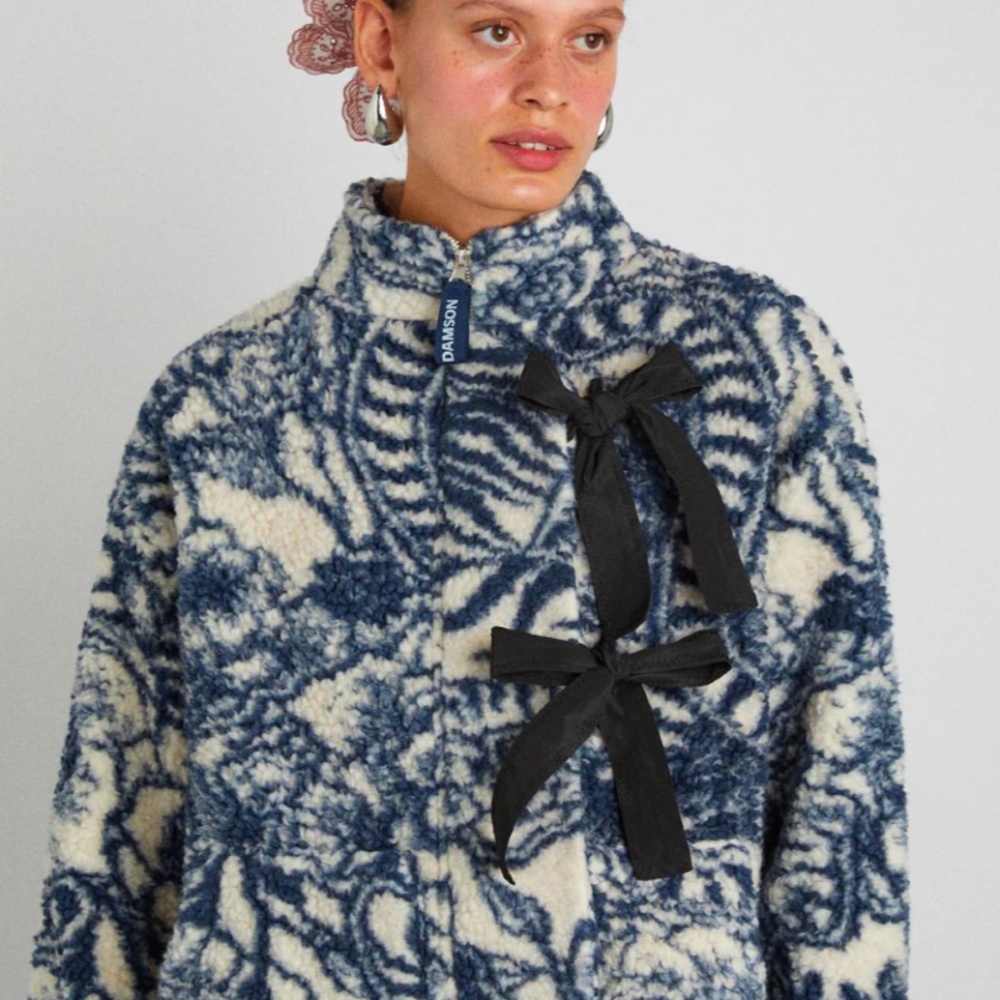 Damson madder fleece jacket